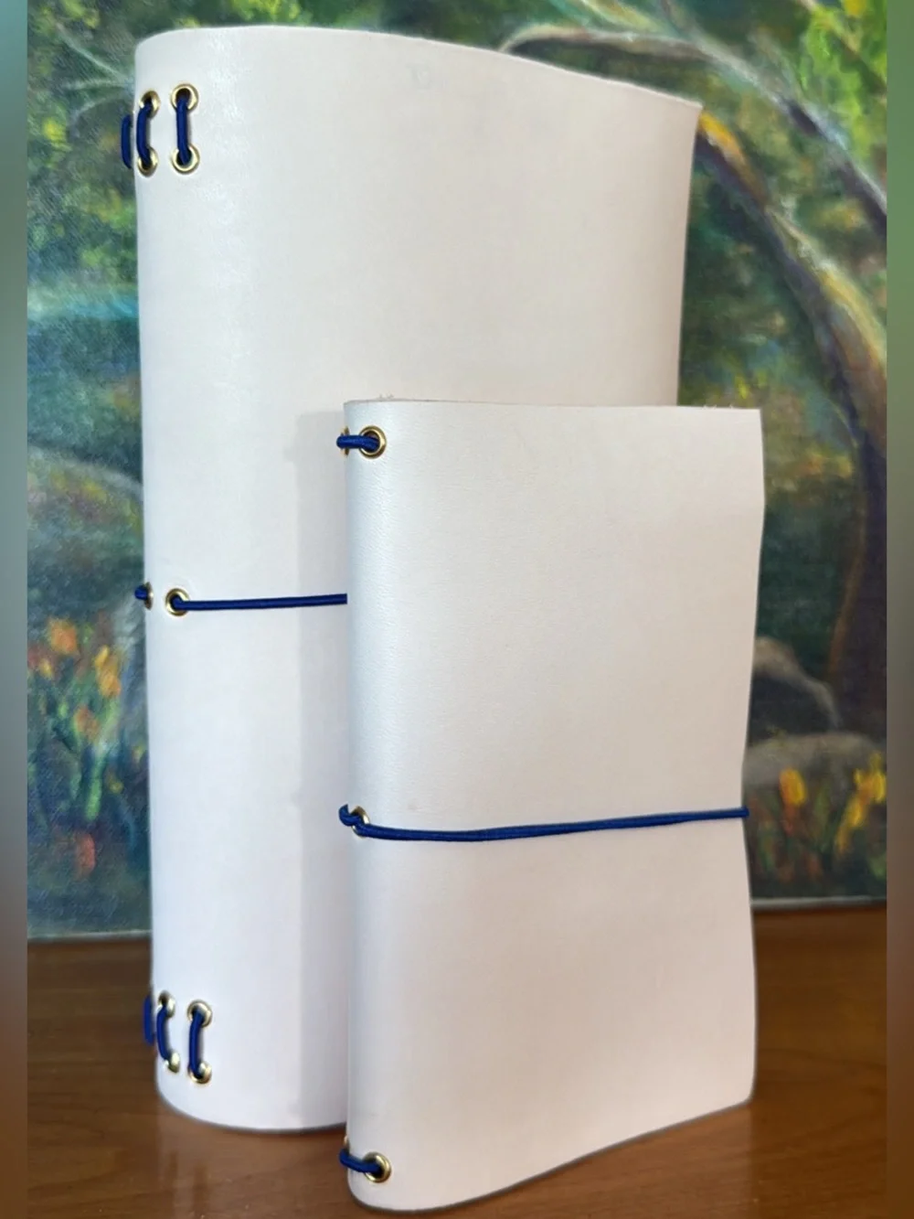 Handmade Leather Traveler's Notebooks A5 and A6 set - Louise Carmen Style